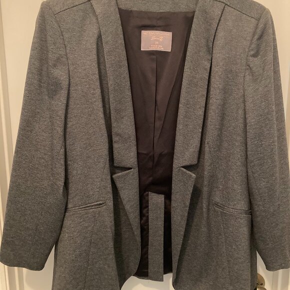 Melissa McCarthy Seven7 Draped Blazer - Charcoal - Size 3X - Picture 1 of 6